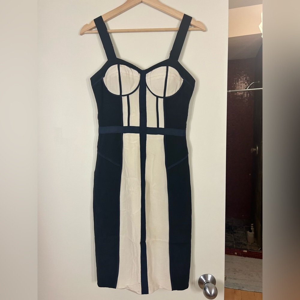 Rebecca Minkoff Black and Cream Jacket